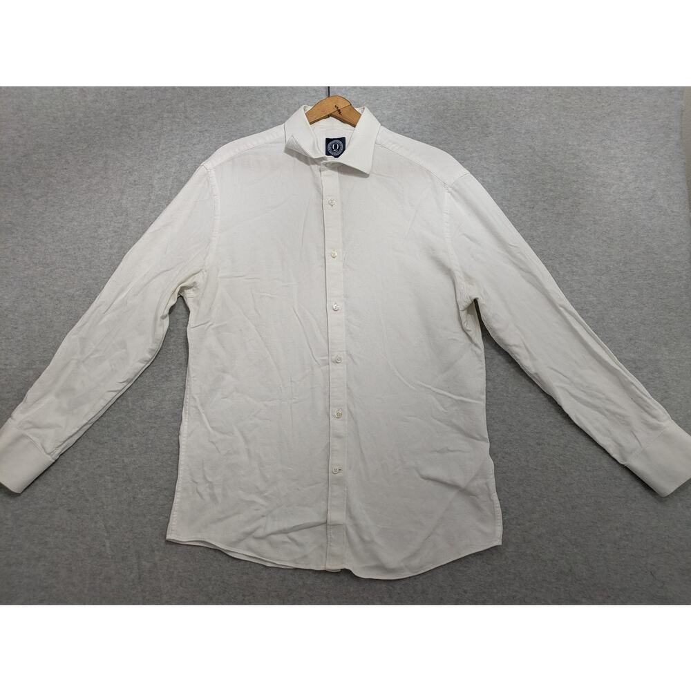 Q‎ Clothier Shirt Men's Medium Custom Long Sleeves Purveyors Of Fine Menswear